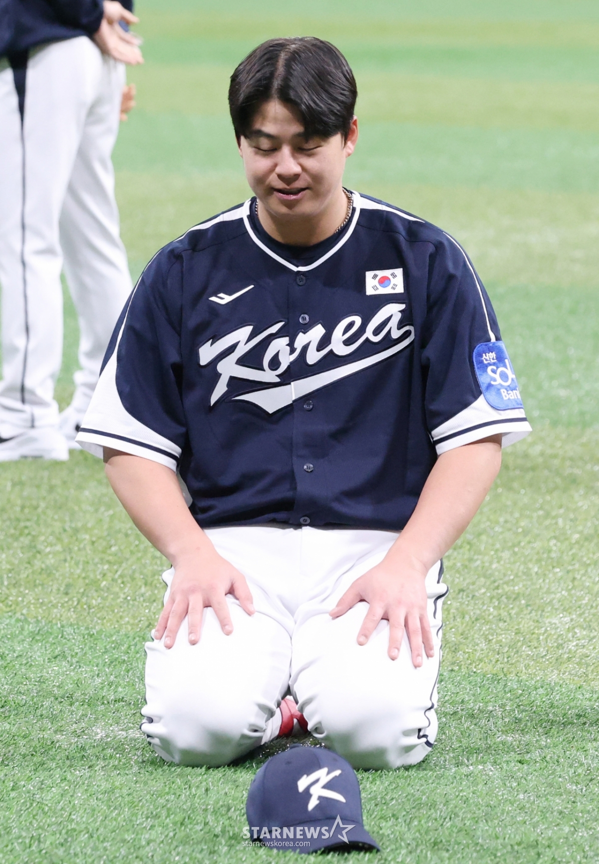 [포토] 노시환 '벌 받는 게 아닙니다'