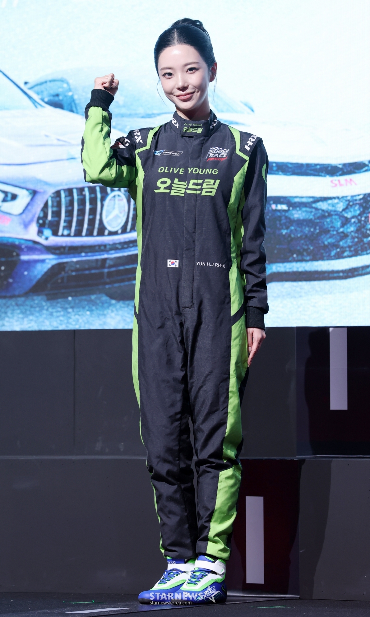 윤하정, 레이싱계 비주얼 팀 올리브영 오늘드림[★포토]