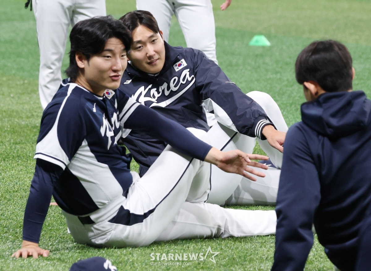 [포토] 곽빈 '1차전 선발의 위용'