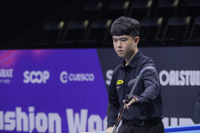 '10대 유망주' 김도현·김건윤, '광주 당구월드컵' PPQ 조 1위→예선 3라운드 진출