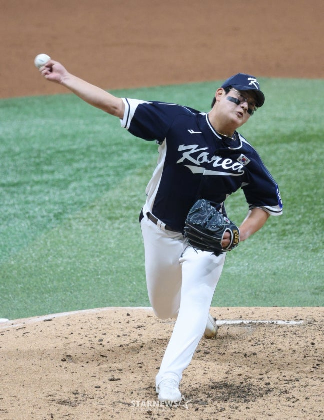 "김서현, 日전서 계획대로 기용" 류지현은 잊지 않는다, 157㎞ '파이어볼' 뿌리던 한화 마무리를