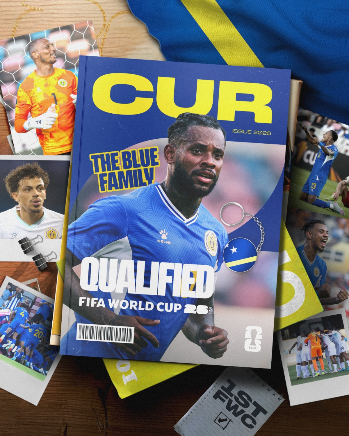 월드컵 본선 진출을 확정한 퀴라소 대표팀 이미지