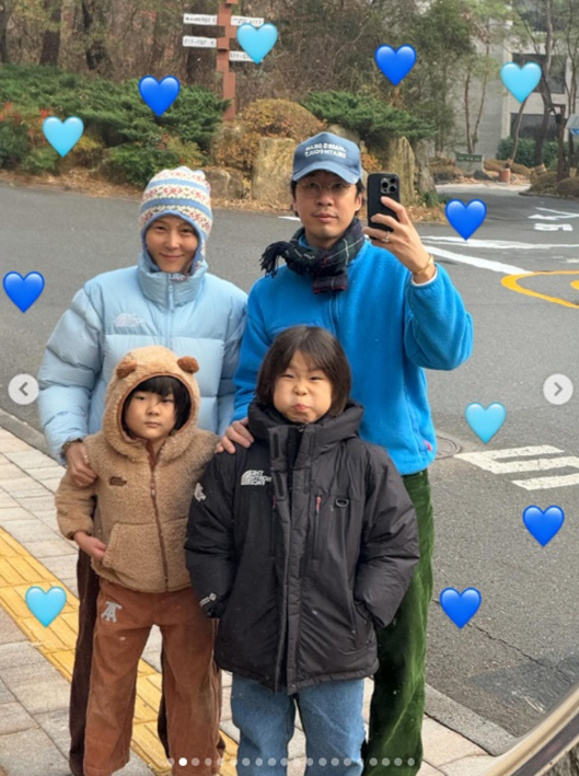 김나영♥마이큐, 행복한 가족사진..사랑하니 서로 닮아가네 [스타이슈]