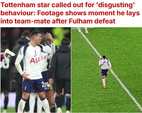 '캡틴 손흥민 부재' 토트넘 처참히 무너졌다... "혐오스럽다" 몰상식한 추태 분노→감독·팬 갈등까지 '초유의 사태'