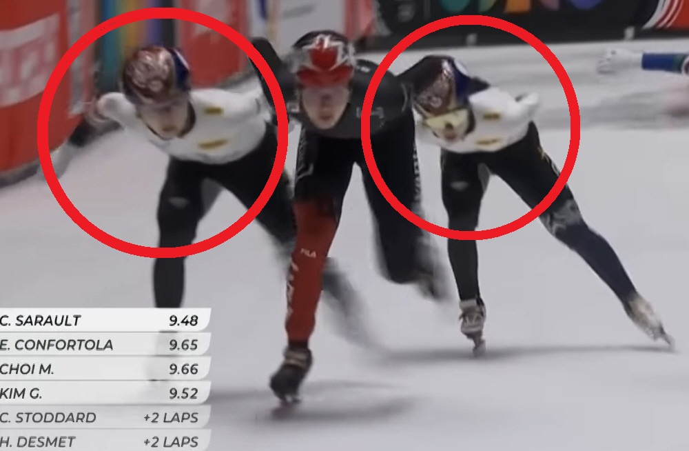 최민정 막으려다 김길리 놓쳤다! 캐나다 선수도 놀란 1500m 금메달 '명장면'... 역시 韓 쇼트트랙 '쌍두마차'