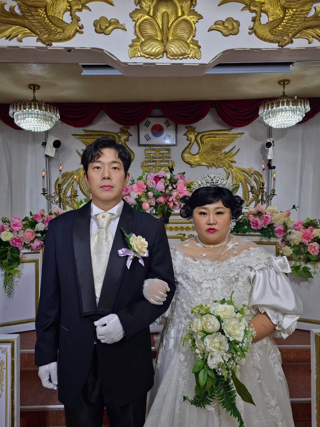 홍윤화, 레트로 웨딩사진.."40kg 감량→아이유 드레스 입을 것"