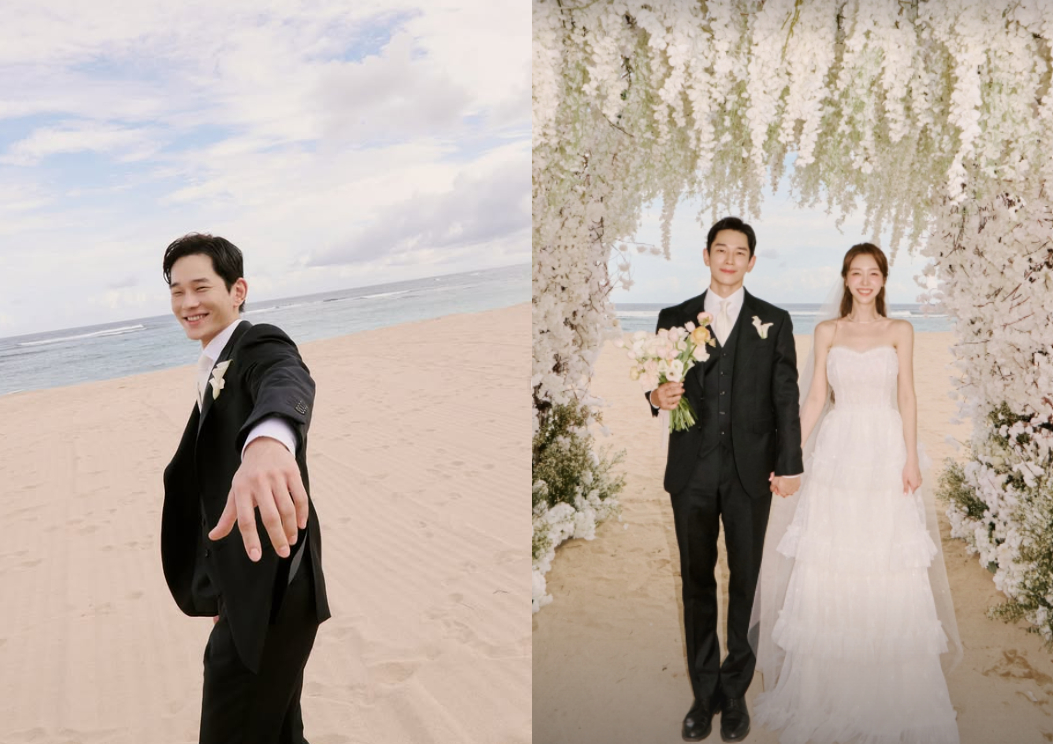 "행복 향해 나아가자" 온주완, 결혼 소감..방민아 하트로 화답 [스타이슈]