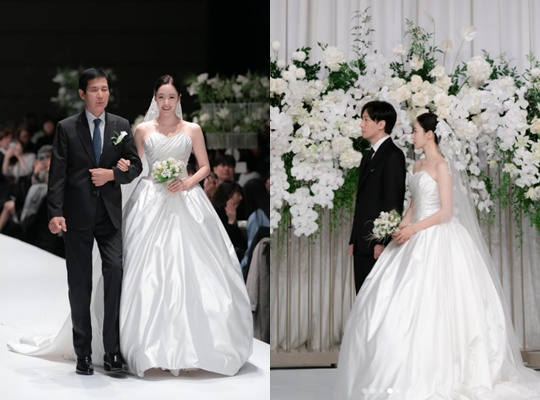 함은정, 母떠나 보내고..아빠 손잡고 버진로드 '결혼식' 공개