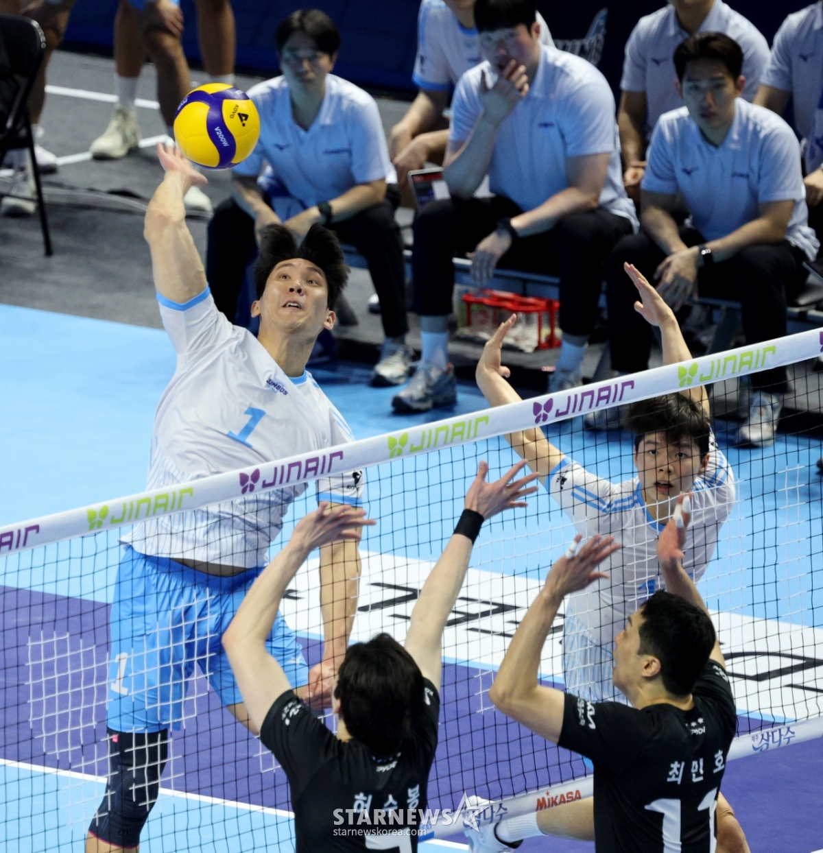 [포토]'앗...블로킹에 걸렸다' 김규민