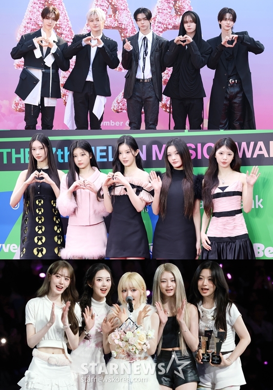 1위 TWS, 2위 아일릿, 3위 키키