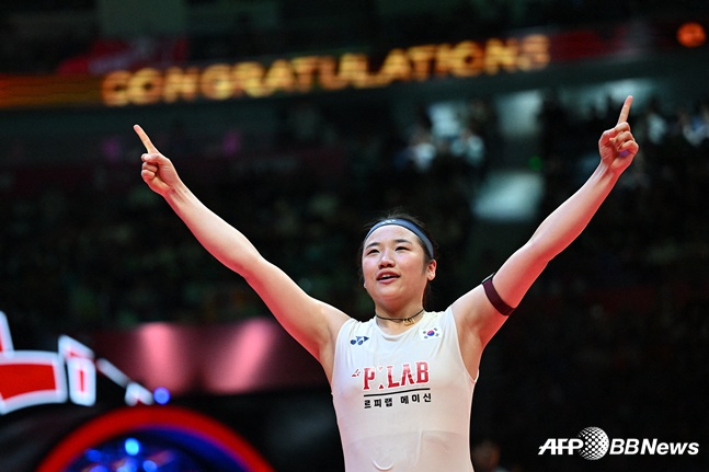 안세영 경기 장면