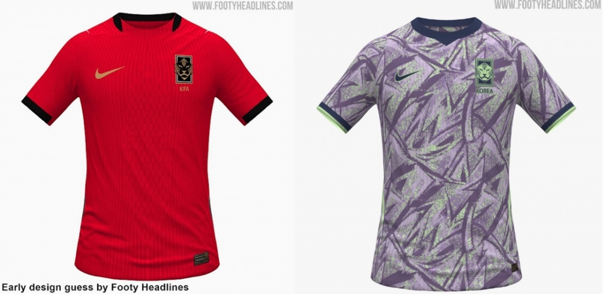 손흥민 '마지막 국대 유니폼' 유출... 22년만 '골드'와 파격적 '퍼플'의 만남 "태극전사들, 3월 실착 예정"