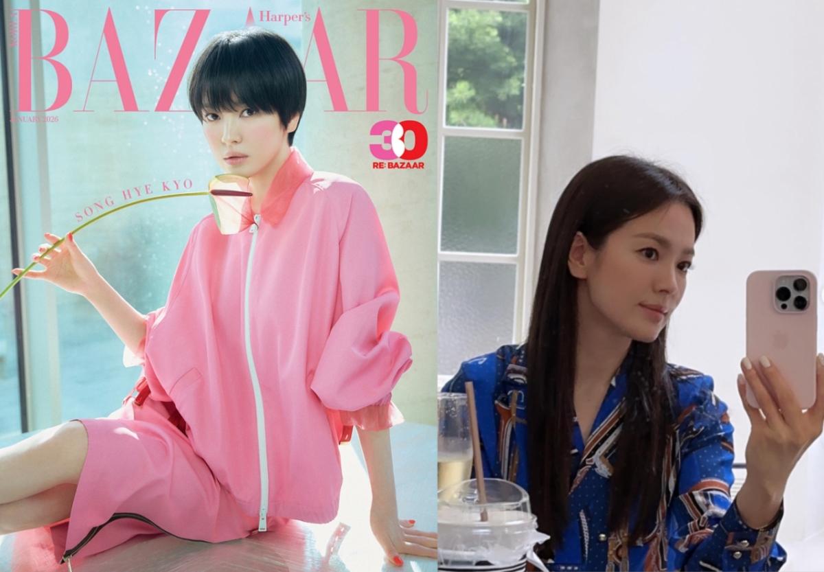 송혜교, '파격 숏컷' 변신 후 현실 고민 "머리 언제 기르지"