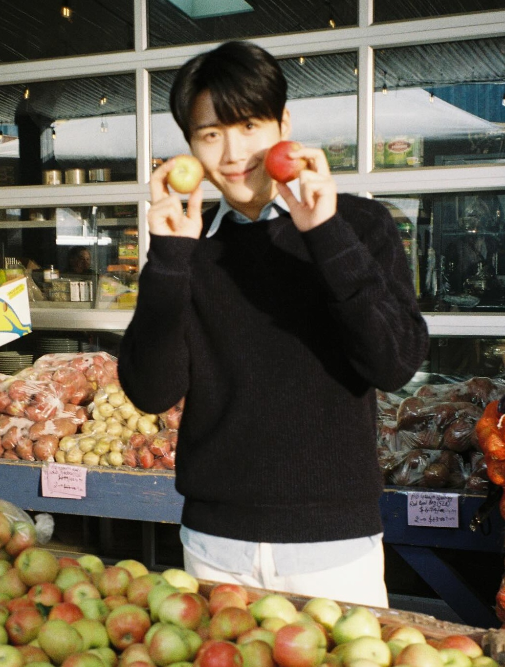 김선호, '윙크 챌린지' 이어 '과일 애교' 터졌다.."나 이 오빠 좋아했네"