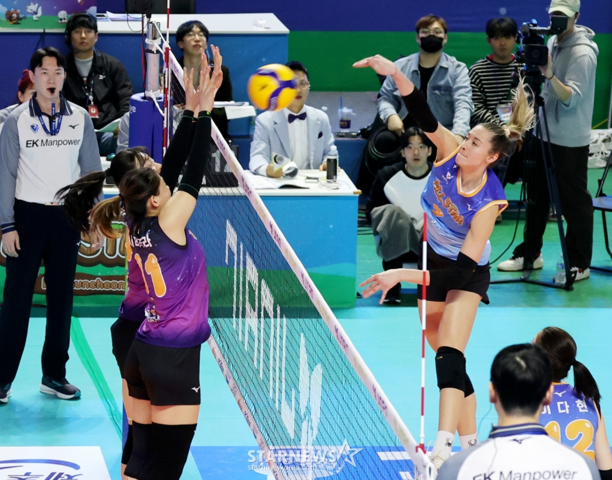 [포토]'강스파이크 터트리는' 레베카