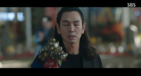 무당 된 김태우, 반묶음 장발→선글라스까지..파격 비주얼 [오늘부터 인간입니다만]