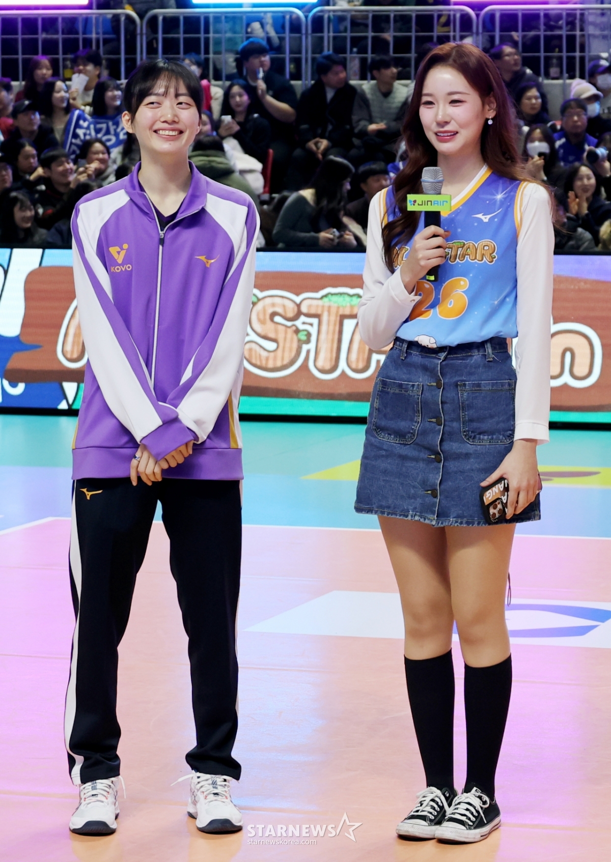 [포토]'여자 올스타최다득표 김다원 인터뷰하는' 전세연 아나운서