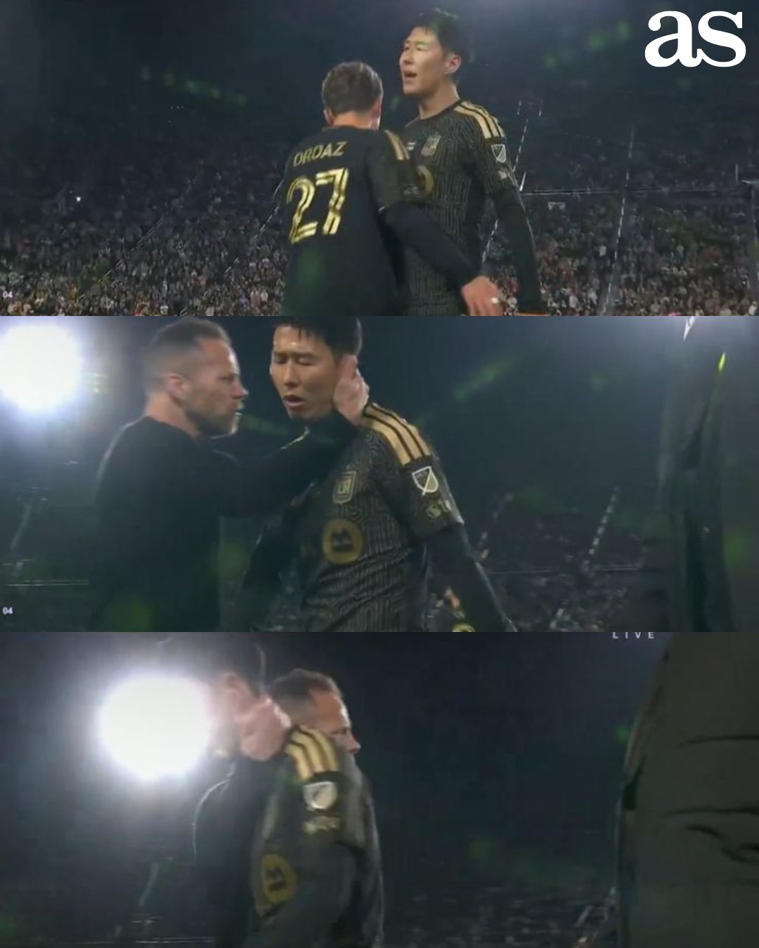 "손흥민, 감독에게 항의까지" 2분 남기고 교체 '불만 폭발' 외신들도 조명