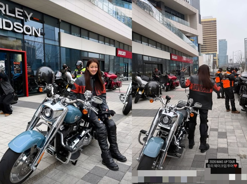 '임신 중 라이딩' 이시영, 다시 잡은 바이크 "올해도 행복"[스타이슈]