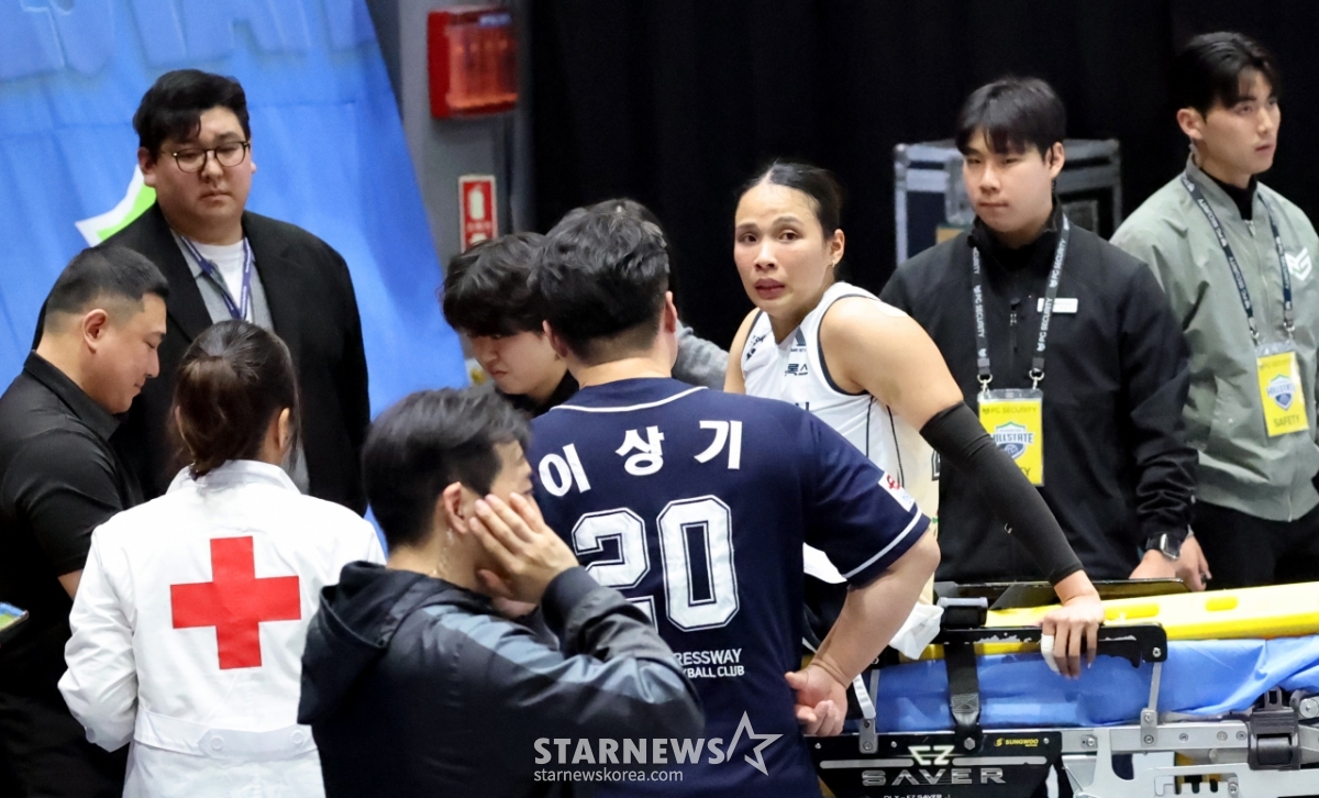 [한번에쓱]현대건설전 승부처인 '5세트에 부상당한' 타나차