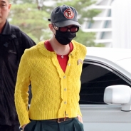 베트남 가는 지드래곤 '센스있는 빨강+노랑 패션'