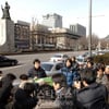 [포토]박중훈, 이순신장군 동상 앞에서 1인 시위