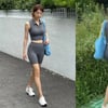 '41세' 장희진, 파격의 '한뼘 쫄쫄이' 외출..눈 둘 곳 없네 [스타이슈]