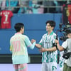 '캡틴' 기성용 돌아왔다 '비공식 복귀전+복귀골'→임영웅 향해 '도발 캥거루 세리머니'... 팀 기성용, 팀 히어로에 4-3 역전승