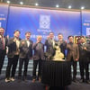'현장 소통' 정몽규 후보 "선거 지연으로 조심스럽지만... 축구 열기 이어가야" 대학축구 결승-전북축구협회장 이취임식 방문