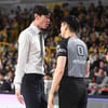 퇴장 당했던 김주성 DB 감독, KBL 재정위원회 회부... 징계 나오나