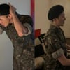 베레모 쓴 지드래곤..GD가 입으면..군복도 스타일리시