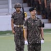 차은우, 훈련병 대표로 경례 지휘..멀리서도 빛나는 아우라[스타이슈]