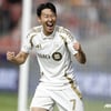 '대박' 손흥민 해트트릭 직전! 시작 3분 만에 선제골 '쾅'→환상 중거리골 '쾅쾅'... LA FC, 솔트레이크에 2-0 (전반 종료)