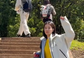 "WATER BOMB女神"权恩菲，今天开始登山女神...上升了5800米