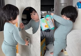 《沈炯卓♥买吧》子一天，让人窒息的内衣版型...可爱的好奇心