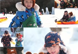 《超人回来了》金俊浩子银优·正宇挑战滑雪橇...即使在45度的倾斜度下，也依然充满朝气