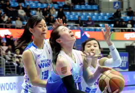 [Photo] "Reverse layup shot." Shin Isul