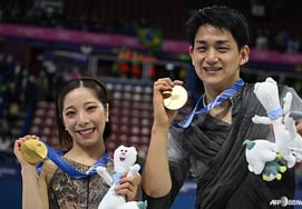 "奥运会历史最高逆转剧"日本狂热的史上首枚花样滑冰双人滑金牌 新纪录'哗啦哗啦' [米兰奥运会]