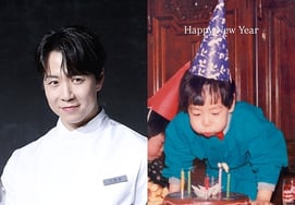 ソン・ジョンウォン、今と同じ『かわいらしい幼少期』の写真と共に..正月の挨拶「Happy New Year」