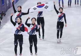 Tổng thống Yi chúc mừng huy chương vàng môn trượt băng tốc độ cự ly ngắn nữ "Tất cả nỗ lực tập hợp thành quả vàng" [Thế vận hội Milan]