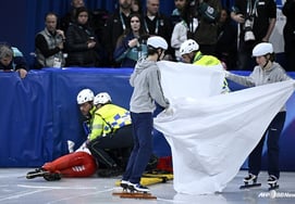 『刃に刺された恐ろしい顔面外傷』は千載一遇「目には異常なし」→縫合手術完了 [ミラノオリンピック]