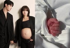 ウン·ガウン♥パク·ヒョンホ、生後6日の娘ウンホを公開