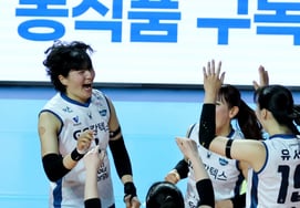 [At one go] Spring sun in GS?  Heungkuk 3-0 Shutout The last score is me!' GS Choi Ga Eun