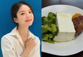 Kim Ji Young, người mẹ tương lai ăn một bữa thật khỏe mạnhSúp lơ, khoai lang, đậu phụ