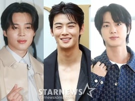 1위 방탄소년단 지민, 2위 아스트로 차은우, 3위 방탄소년단 진