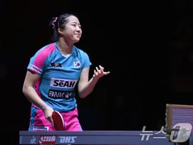 '와' 신유빈 대이변! 세계랭킹 4위에 3-2 짜릿한 역전 드라마, 中 만리장성 무너트리고 '8강행'