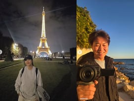 장윤정♥도경완, 프랑스에서 보내는 추석..에펠탑 앞에서 미소