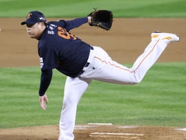 [포토] 류현진 '공기가 차갑다'