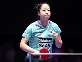 '中 국대 격파' 신유빈 아쉽다, 결승 문턱서 좌절... '세계 26위' 빈터에 1-4 패배