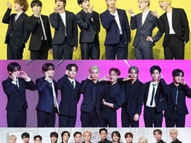1위 방탄소년단, 2위 스트레이키즈, 3위 세븐틴